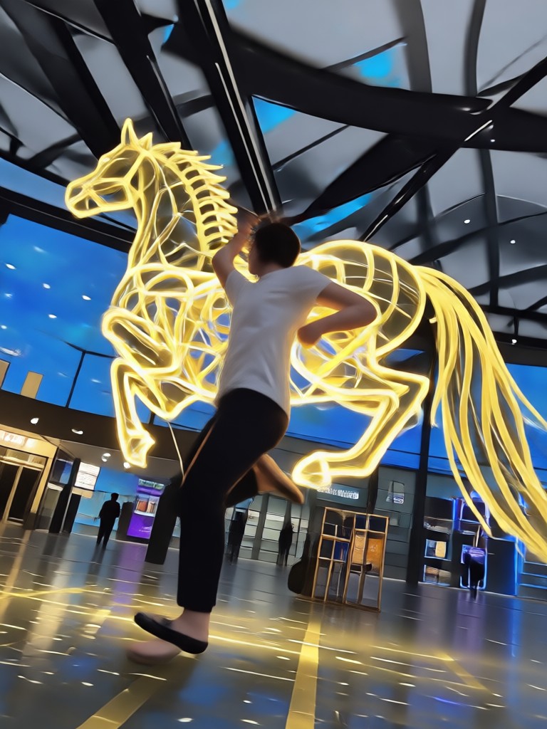 Anime-Figur mit ausdrucksstarker Augenanimation