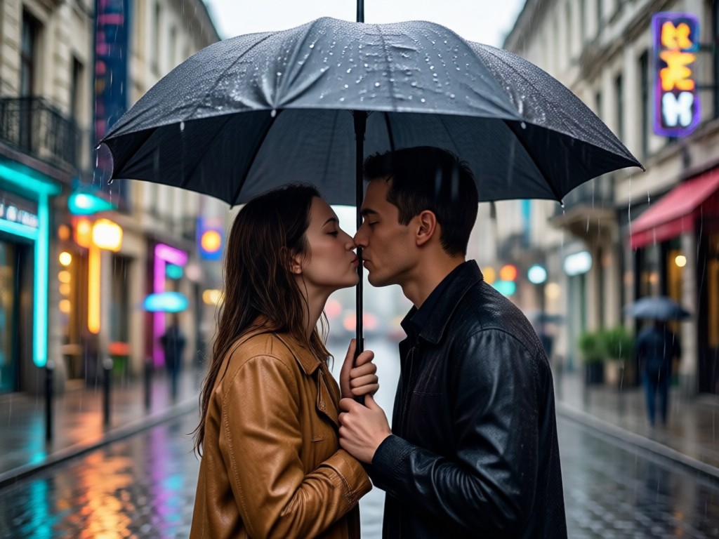 Easy AI kiss video creation interface