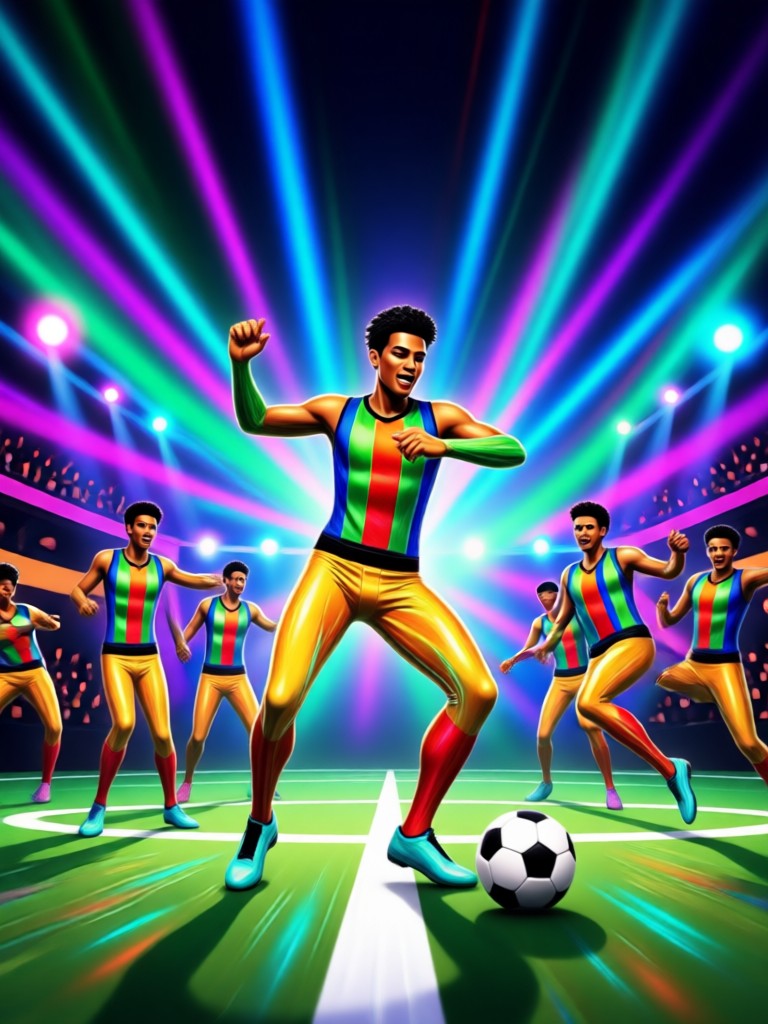 AI 슬로우 모션 축구 댄스 효과