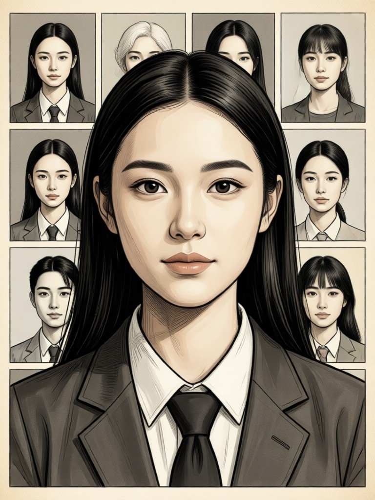 Realistic 70s yearbook filter applied by AI