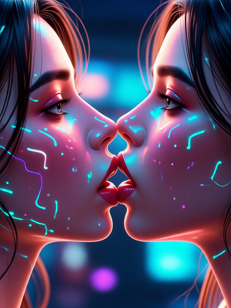 AI kiss generator for social media