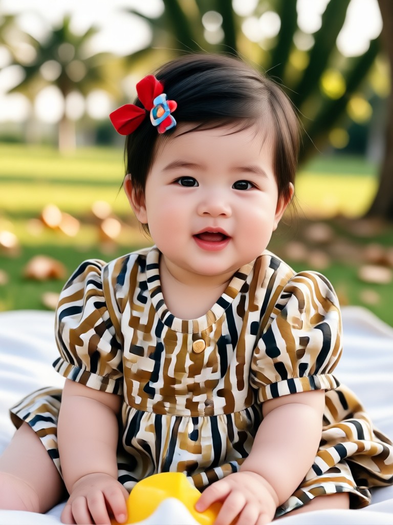 Mobile app interface showcasing baby photo generation