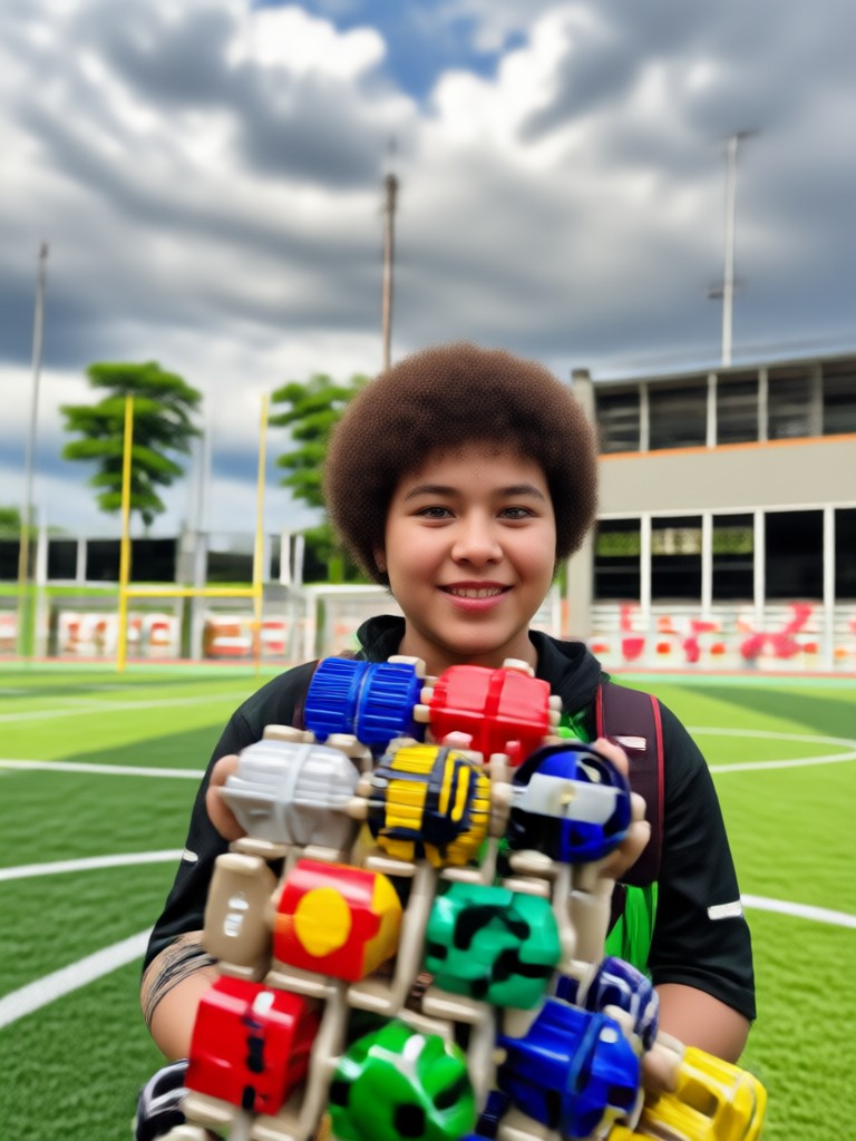 Action shot football poster for social media