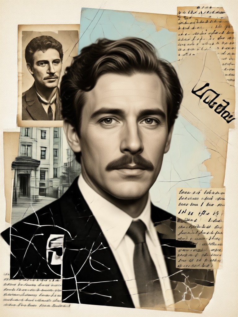Antique newspaper clipping style portrait generator result