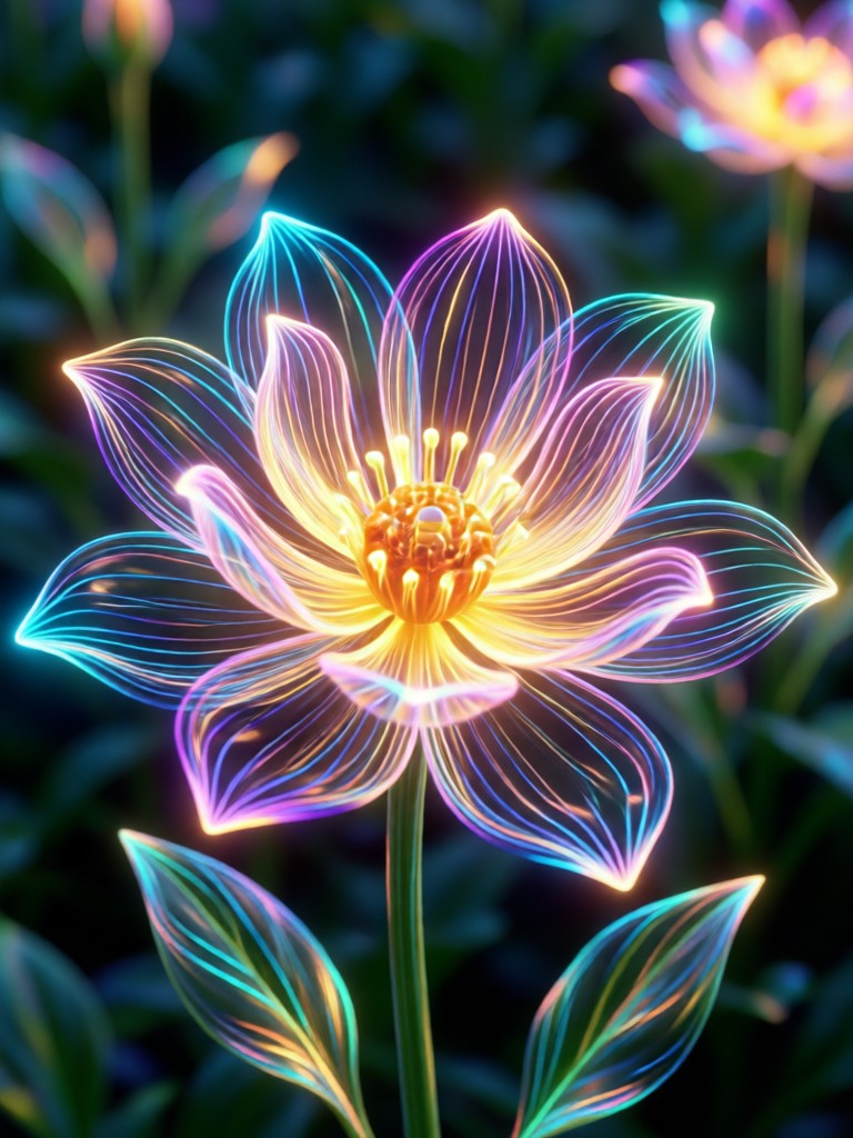 Macro insect with AI Bloom dewdrop sparkle