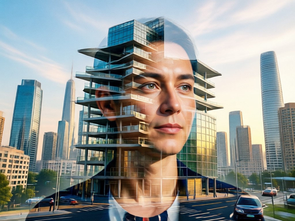 Various styles for Architecture Double Exposure Portrait Generator