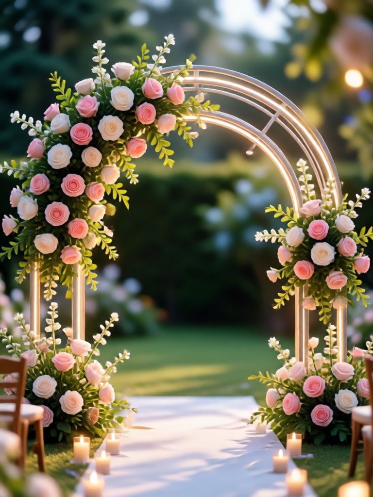 Vintage wedding with antique furniture and classic roses