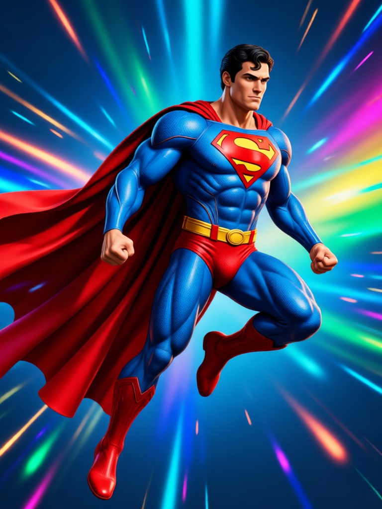 Animierter Serienstil Superman von KI-Generator