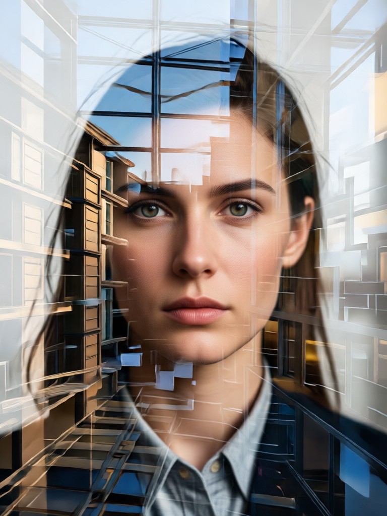 Industrial warehouse style portrait