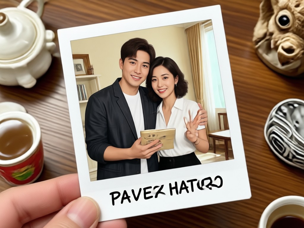 Polaroid with custom text and doodles on the border