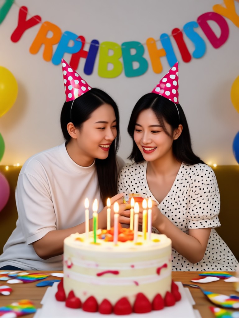 '최고의 아내' 트로피 그래픽이 있는 생일 영상