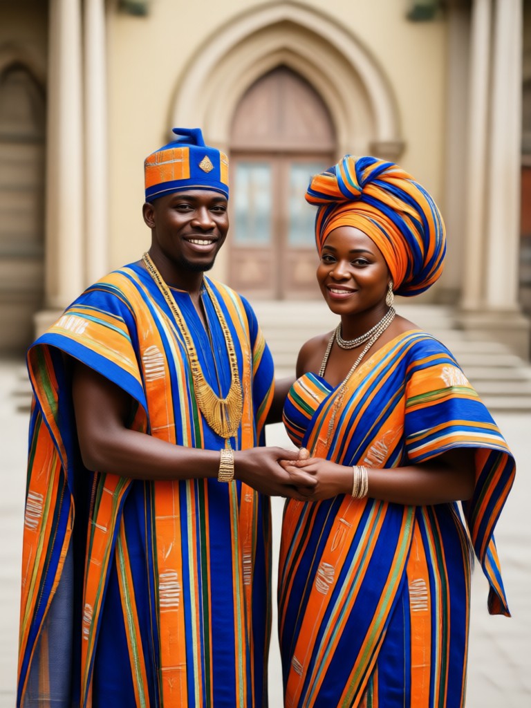 Retrato de casamento cultural Igbo