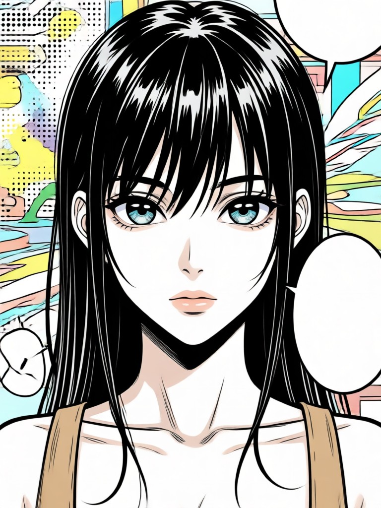 Noir detective manga panel from AI