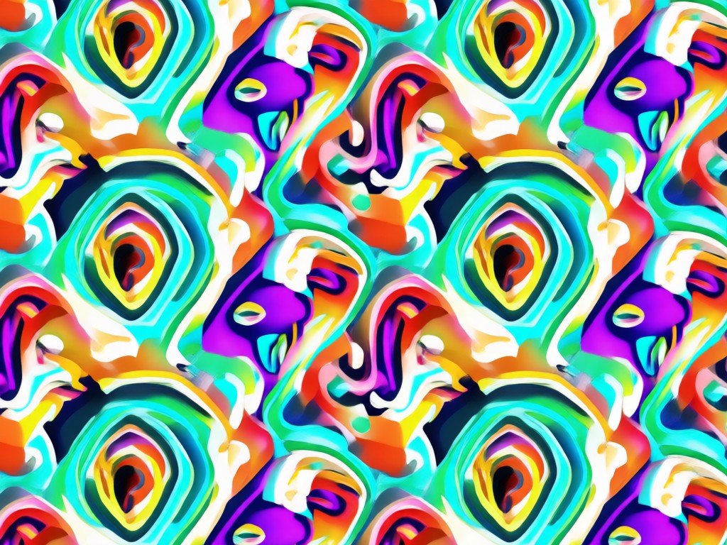 Seamless tiling demonstration of a geometric pattern
