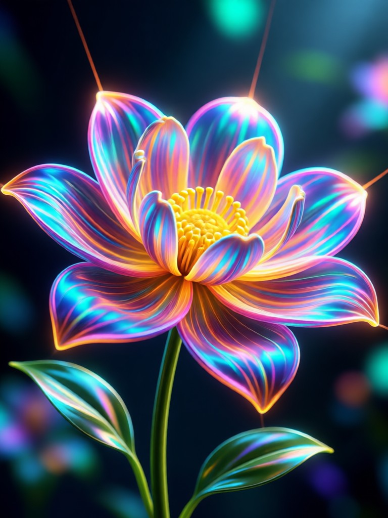 Candlelight scene intensified with AI Bloom