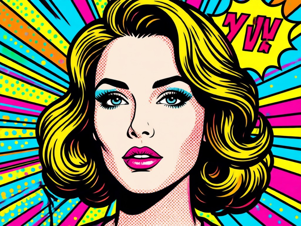 AI pop art generator before and after photo transformation