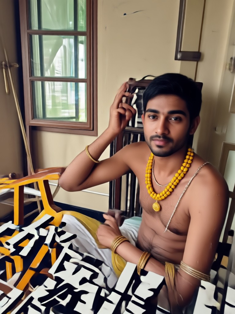 Studio lit Indian HD portrait