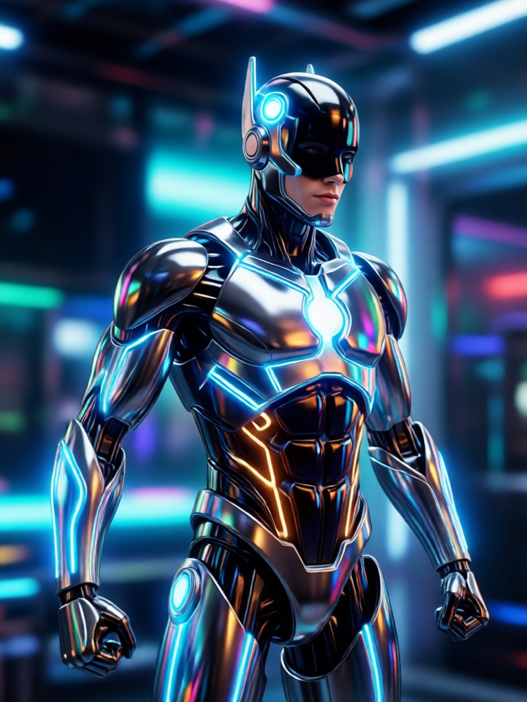 スマートフォン画面に表示されるAIアクションヒーローのプレビュー