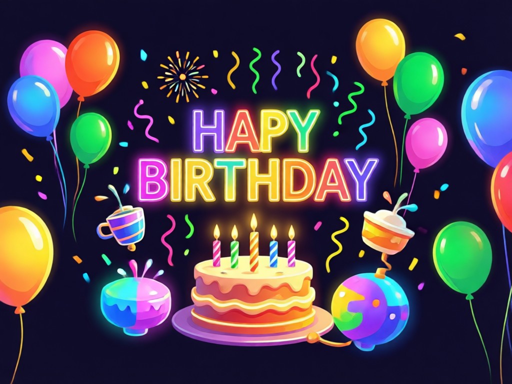 Comparison showing unique AI birthday image vs generic card
