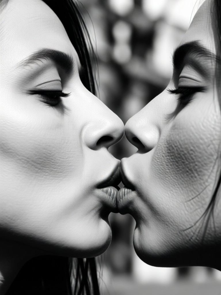 zikzik app black and white kiss video creation