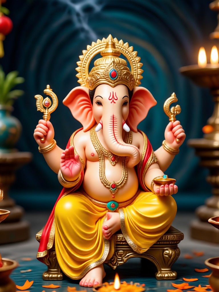 Blessing photo created with Ganesh Aarti AI