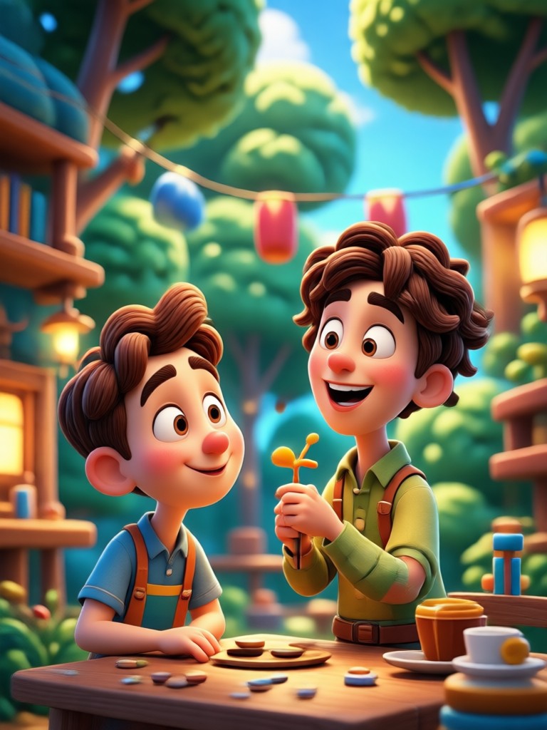 Pixar AI character generation example