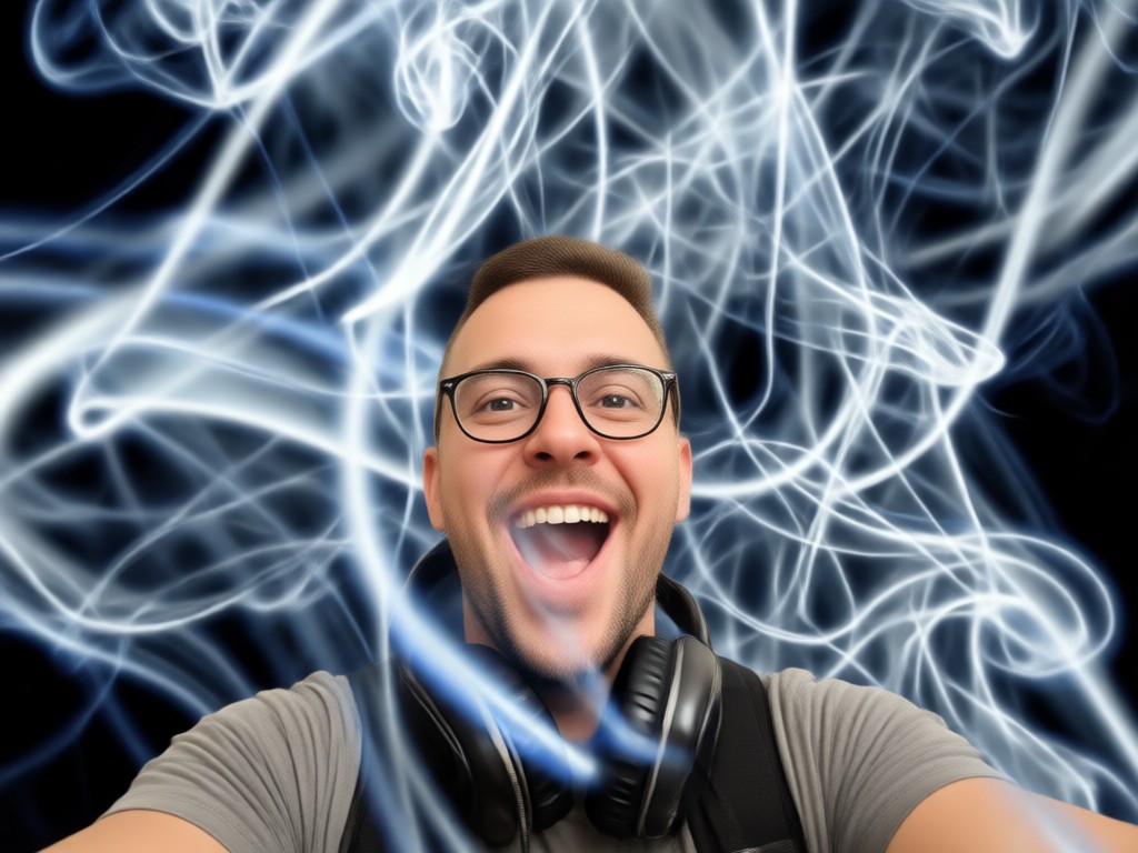 Simple mobile interface for generating smoke effects