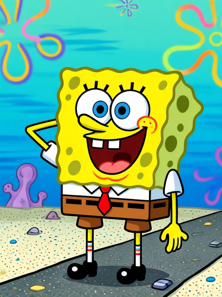 Gruppen-Meme mit SpongeBob-Vorlage und mehreren Gesichtern