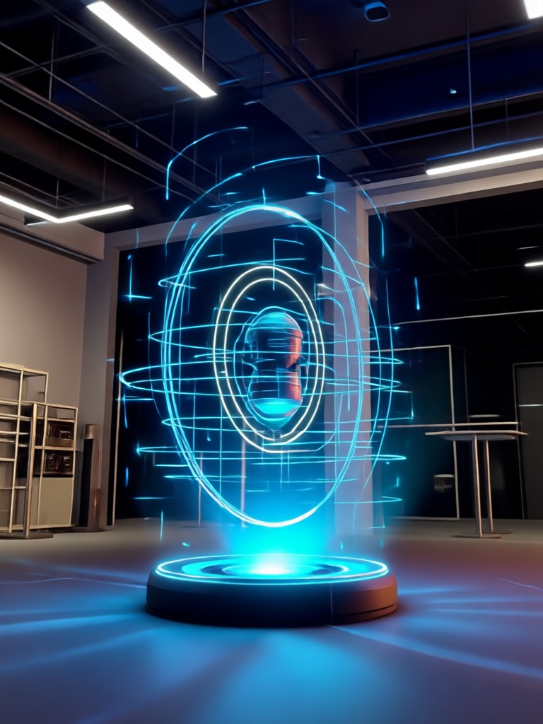 Orbit video with background blur
