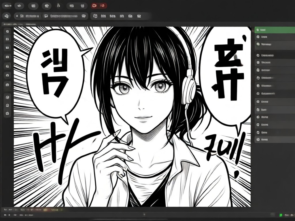 Photo transformed into manga portrait