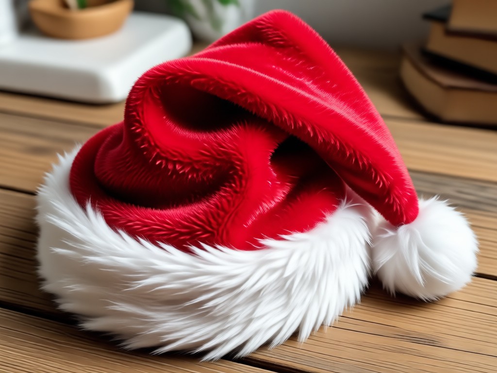 Group photo with Santa hats added to everyone