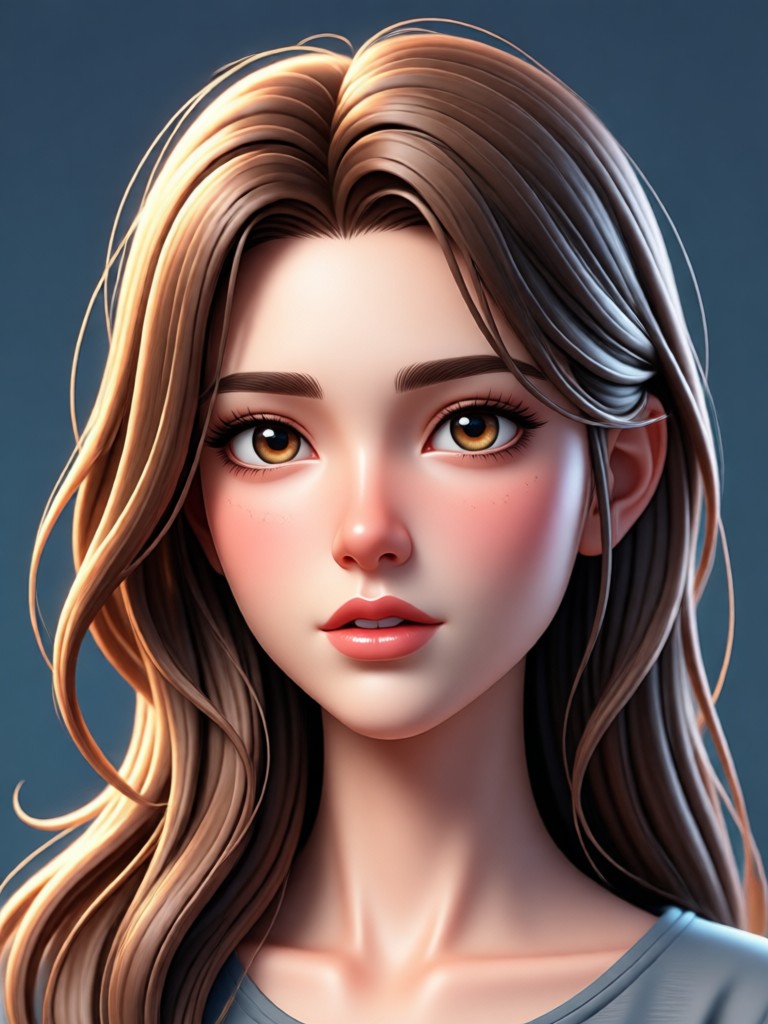 Retrato familiar transformado em desenhos animados 3D