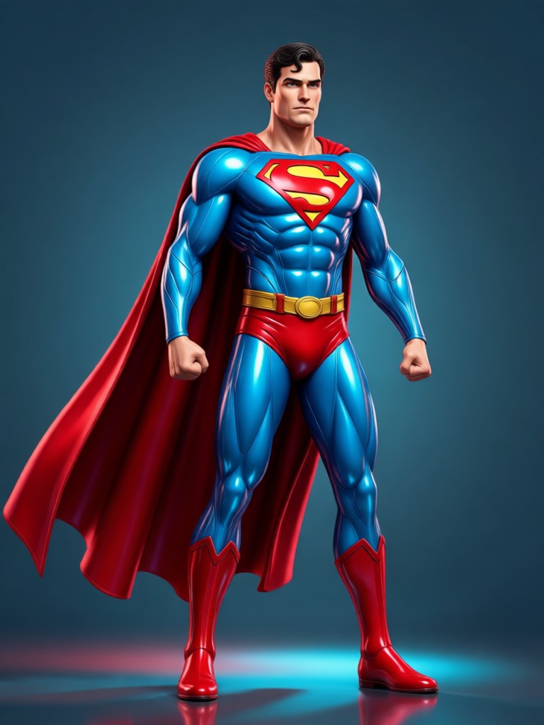 Superman rettet den Tag, Actionaufnahme, KI-Erstellung