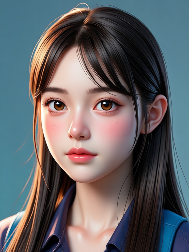 Fantasy elf AI girl with pointed ears and magical aura