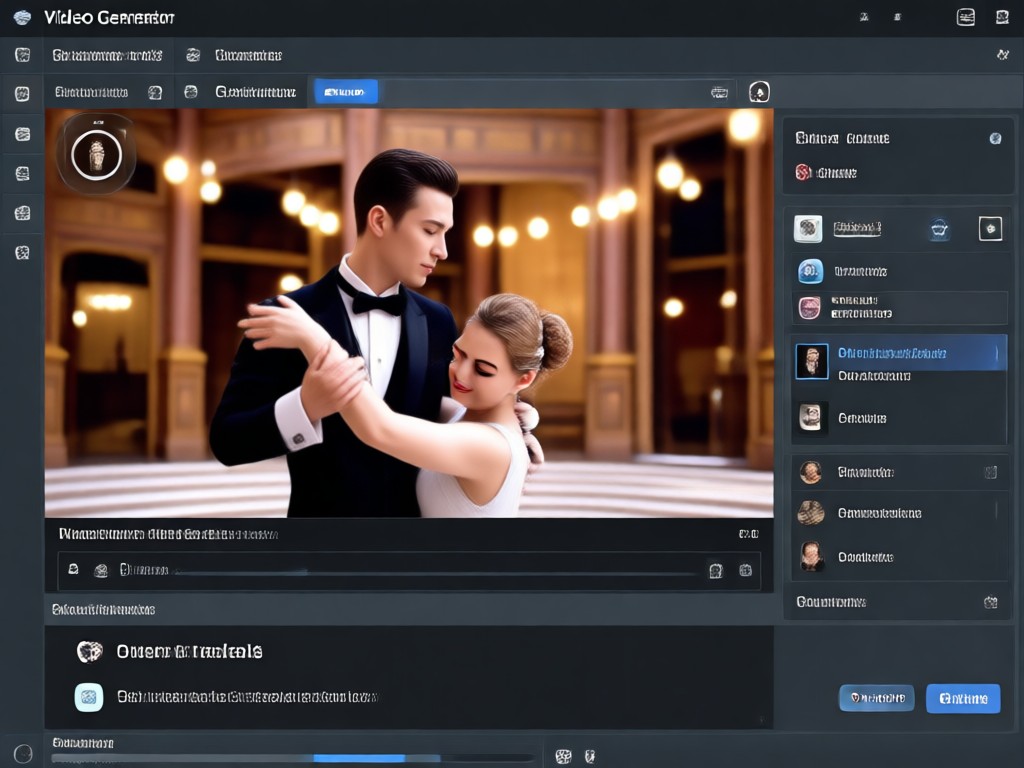 IA generando animación realista de baile en pareja