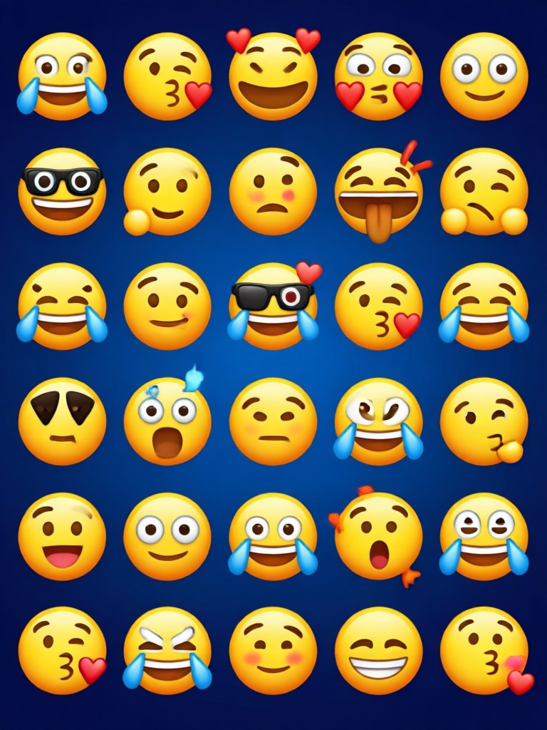Emoji pasangan dalam gaya kartun