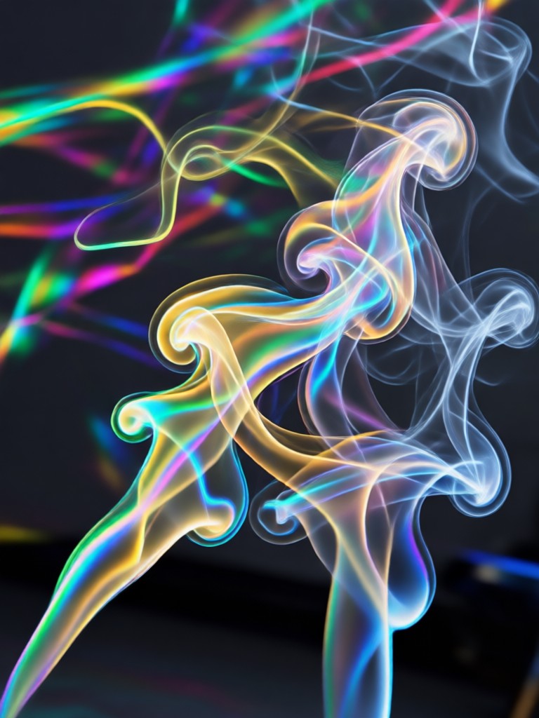 blue tone smoke effect