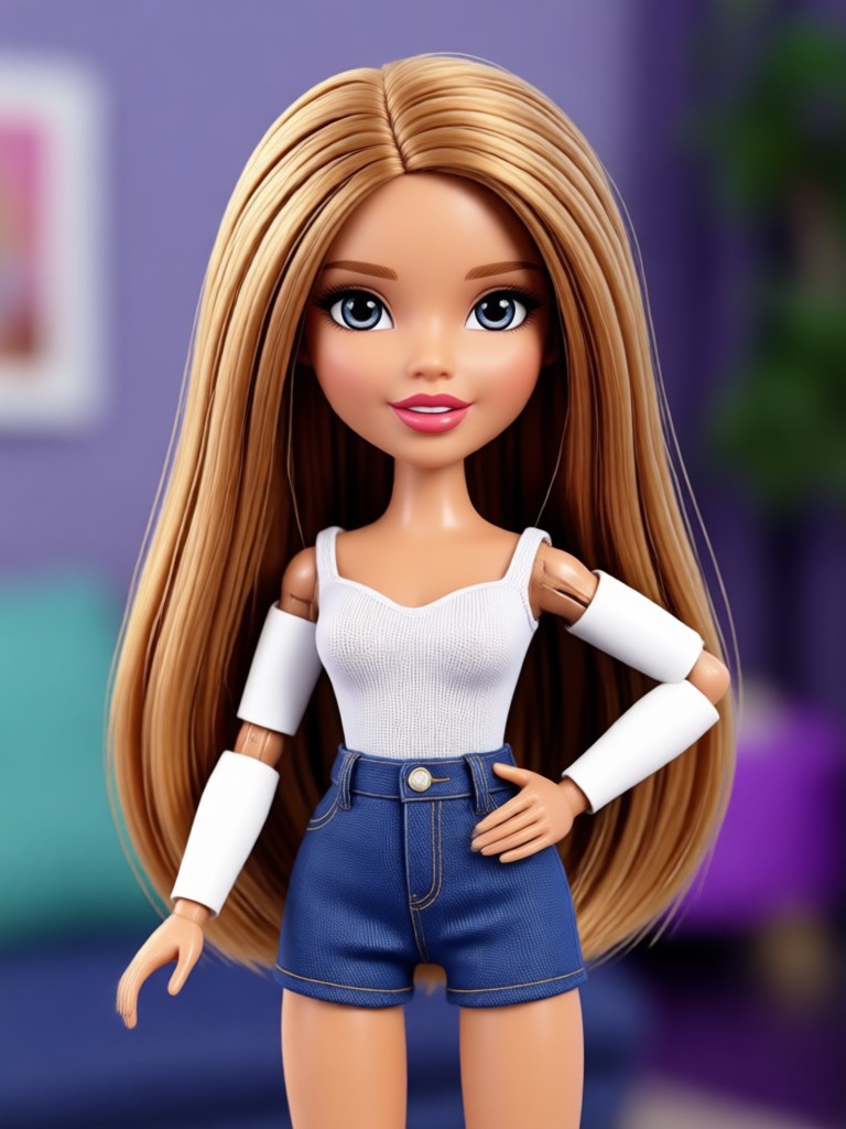 Foto masculina convertida en un personaje muñeco Bratz