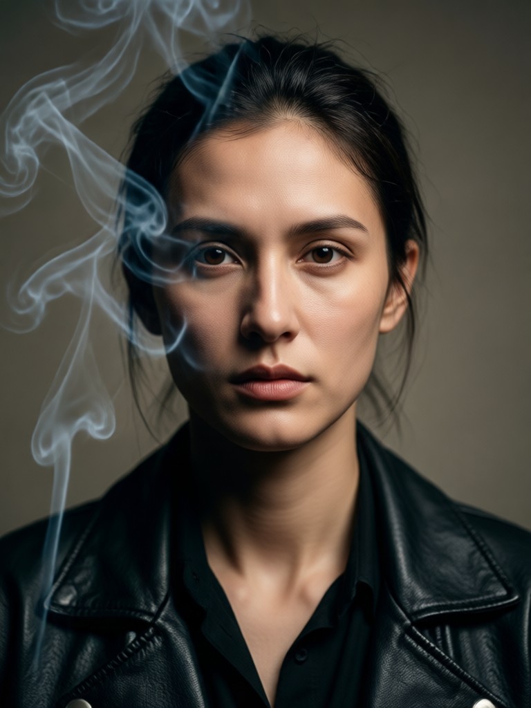 Transformación dramática a estilo cinematográfico ahumado