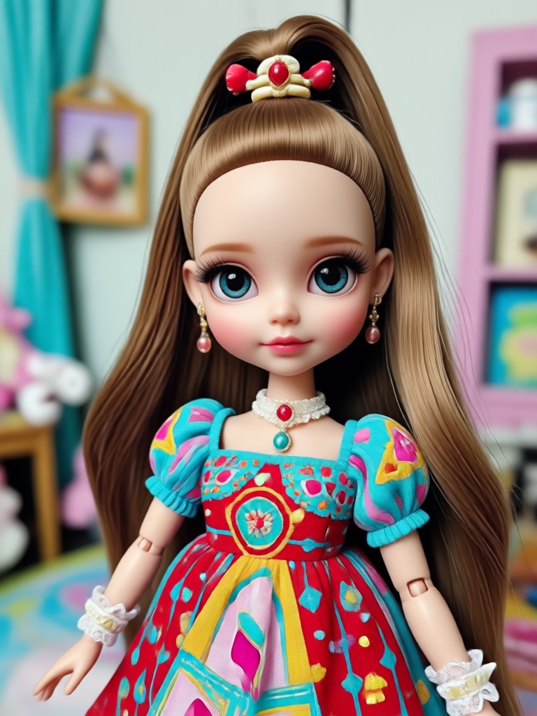 Cute chibi couple dolls