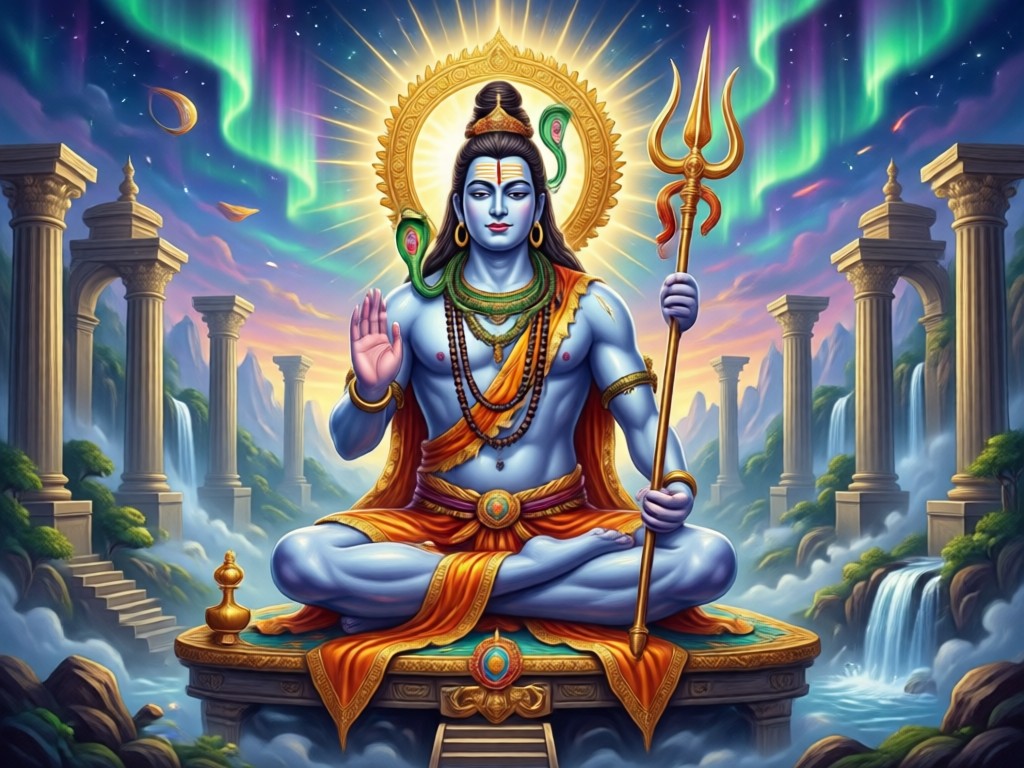 AI generating Shiva art from a text description