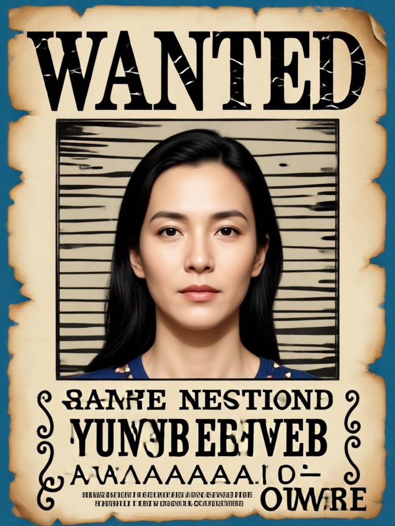Movie Character Themed Wanted Poster Design