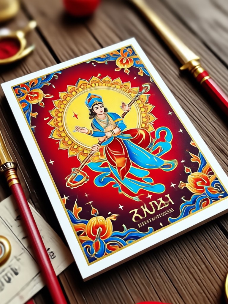 Colorful and vibrant Raksha Bandhan festival card