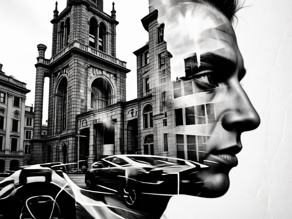 AI subject detection for double exposure