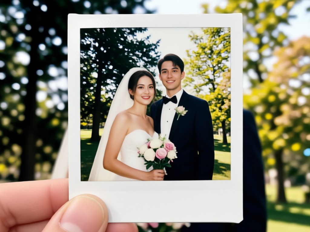 Realistic instant photo effects like light leaks and grain