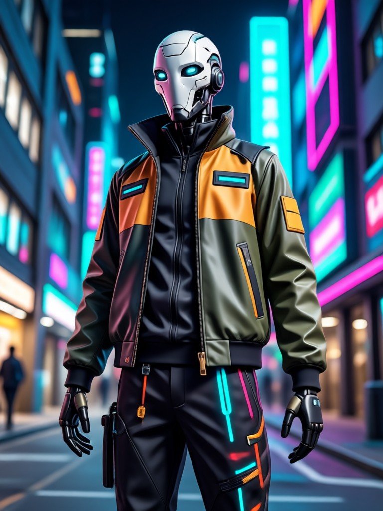 AI streetwear style outfit change