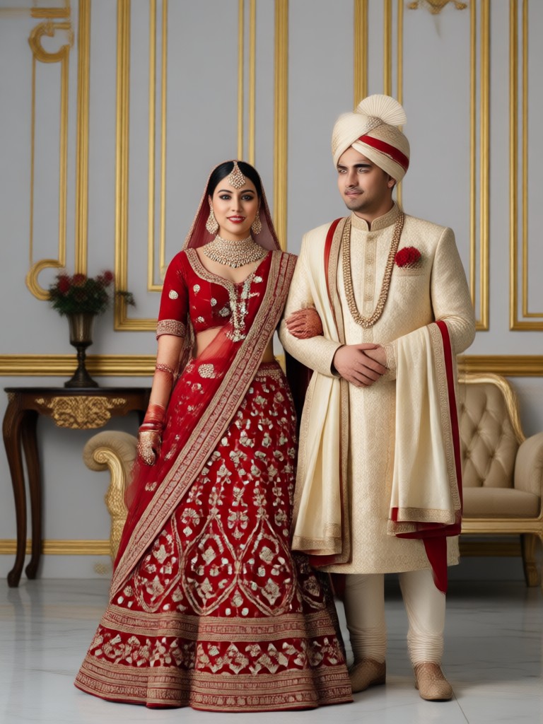Black and gold contemporary lehenga design