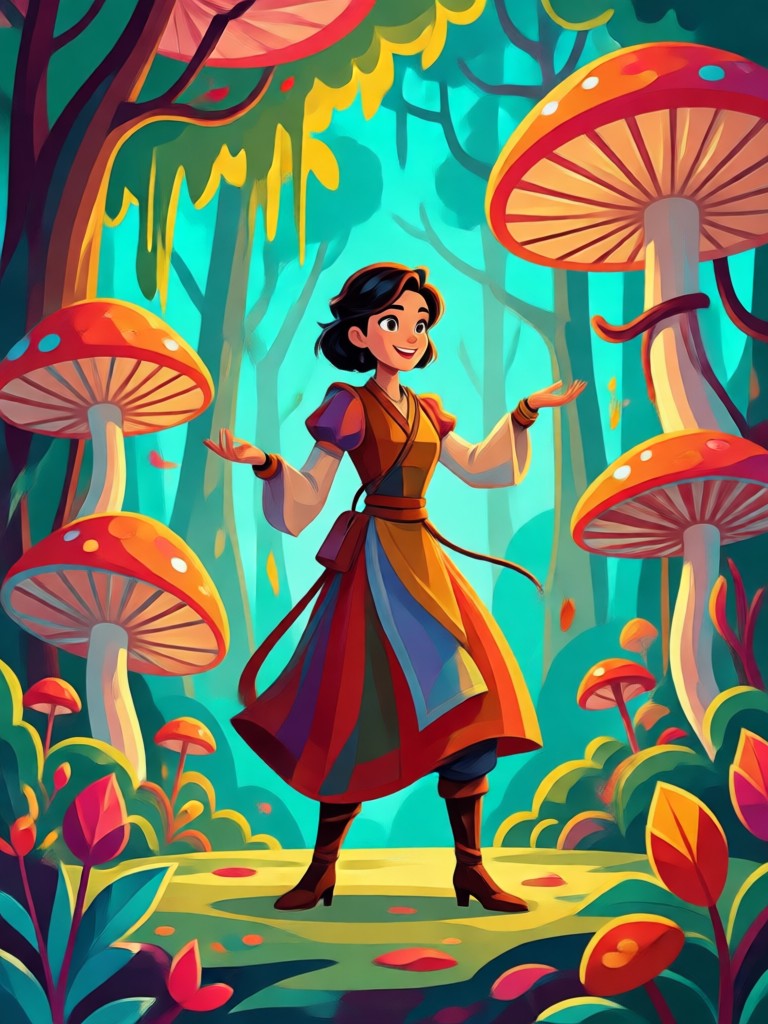Disney musical style AI poster