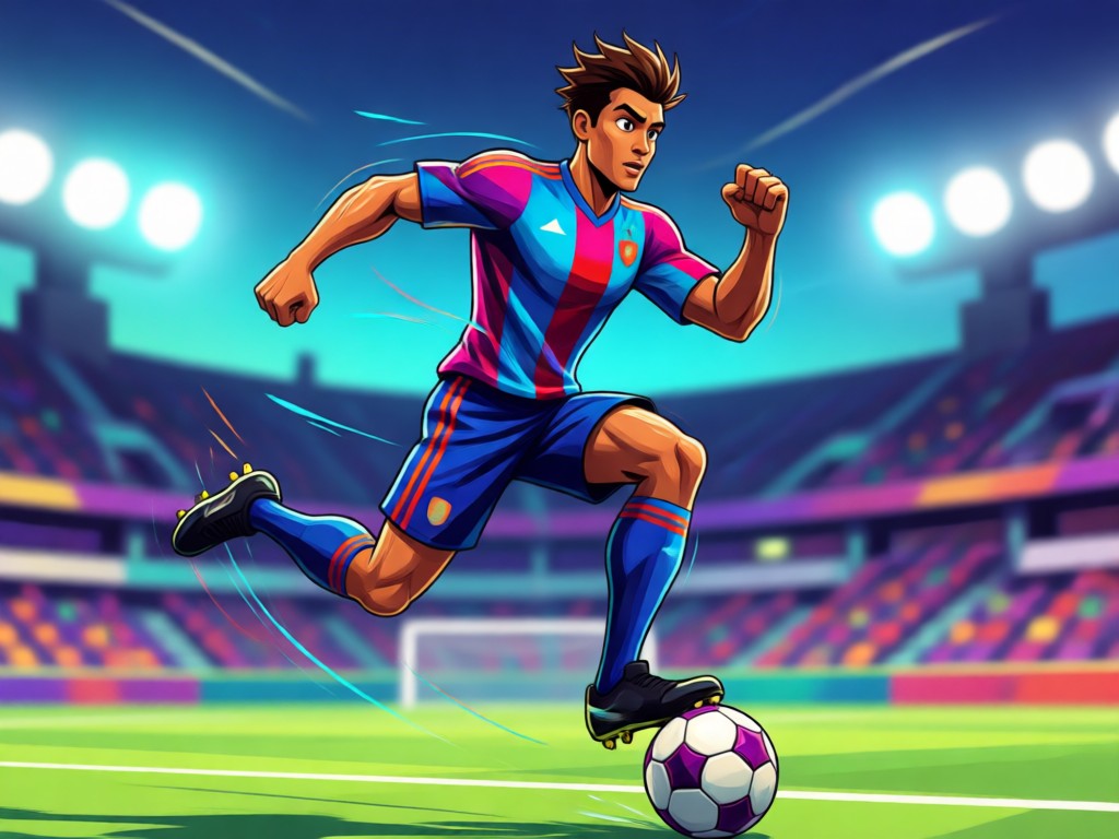 Professional AI football player creation interface