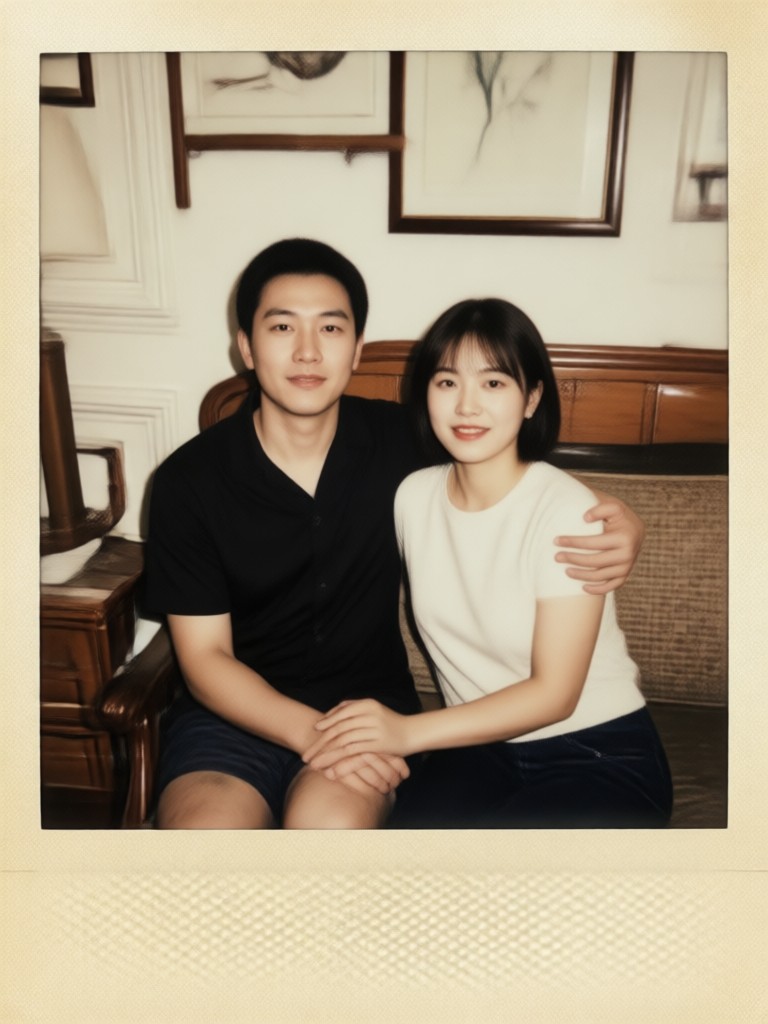 Download beyo for Vintage Polaroid Couple Photo Generator